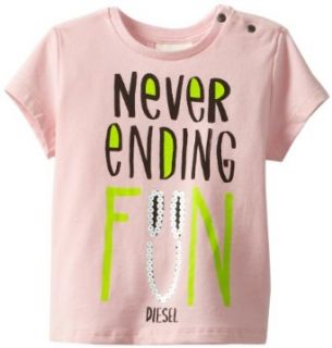 Diesel Baby Girls Infant Trafiob Short Sleeve Never Ending Fun Tee Shirt Clothing