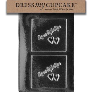 Dress My Cupcake DMCG015SET Chocolate Candy Mold, Especially for You, Set of 6 Kitchen & Dining