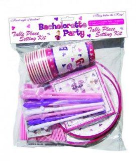 Bachelorette Party Table Place Setting Kit (Package Of 6) Half Case 