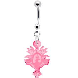 Pink Inspiration Native Bird Belly Ring Body Piercing Barbells Jewelry