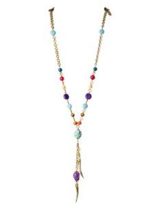 Jenny Rabell Long Color Tusk Necklace Jewelry
