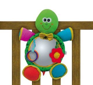 Edushape Turtle Shaped Soft Mirror Crib Toy  Baby