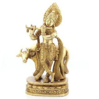 Brass Krishna Statue  