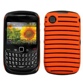 ASMYNA Carrot Orange/Black Railing Fusion Protector Cover for RIM BLACKBERRY 9300 (Curve 3G) RIM BLACKBERRY 9330 (Curve 3G) RIM BLACKBERRY 8520 (Curve) RIM BLACKBERRY 8530 (Curve) Cell Phones & Accessories