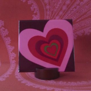 ceramic love heart tile by that lovely shop