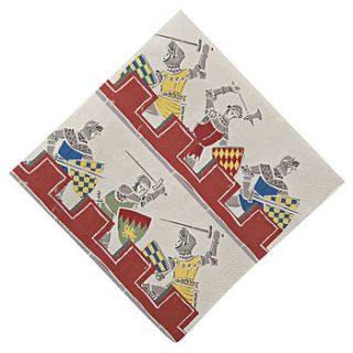 knights and dragons napkins by posh totty designs interiors