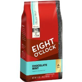 Eight O'Clock Chocolate Mint Ground Coffee, 11 Ounce  Peppermint Coffee  Grocery & Gourmet Food
