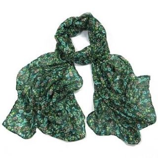 delicate flower print scarf by molly & pearl