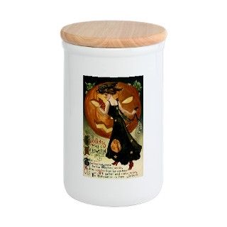 Victorian Halloween Flour Container by MaggiesHeartVintageShoppe