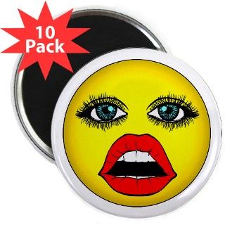 Girl Happy Face 2.25" Magnet (10 pack) by girlhappyface