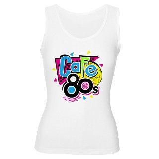 Cafe 80s Retro Shirt Womens Tank Top by DirtyThirTEES
