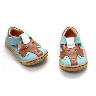 elephant blue children's shoe by livie & luca