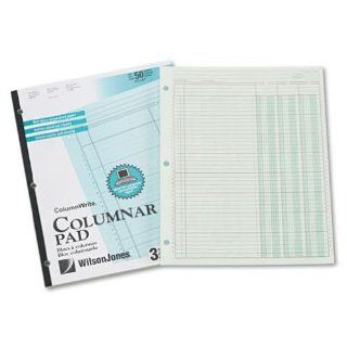 Wilson Jones Accounting Pad, Three Eight Unit Columns, 8 1/2 x 11, 50 Sheet Pad  Columnar Pads  Electronics