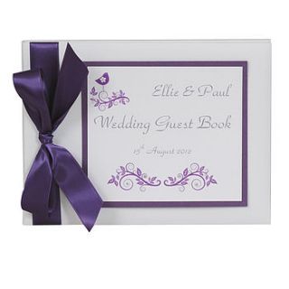 personalised ever after wedding guest book by dreams to reality design ltd