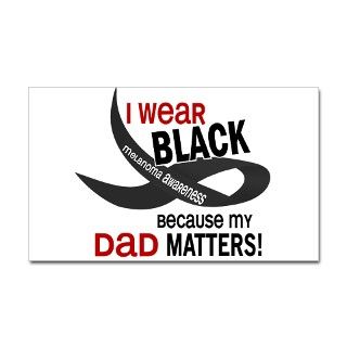 I Wear Black For My Dad 33.2 Rectangle Decal by blackribbon01