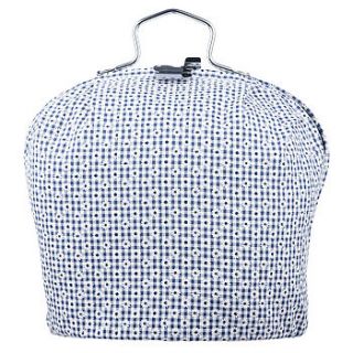 blue gingham and daisy tea cosy by de ruig