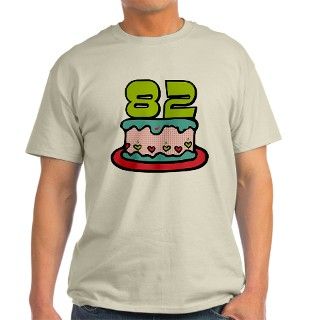 82 Year Old Birthday Cake T Shirt by keepsake_arts