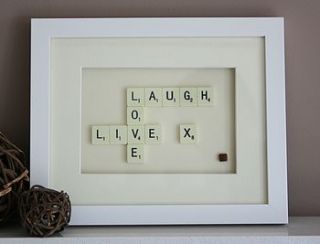 sayings & phrases scrabble art by copperdot