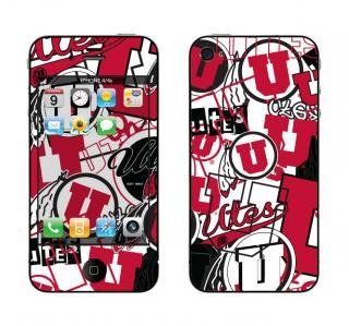 Utah Utes iphone 4/4s Stickerbomb Skin Cell Phones & Accessories