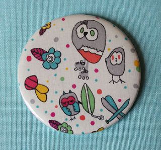 owl pocket mirror by beadin' nora