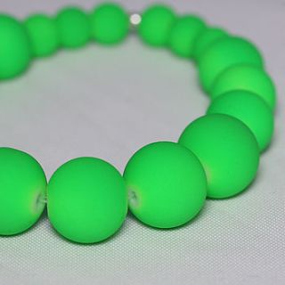 green glass beads bracelets by m by margaret quon