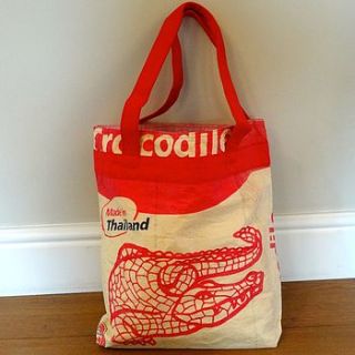 fairtrade recycled cement shopper bag by recycle recycle