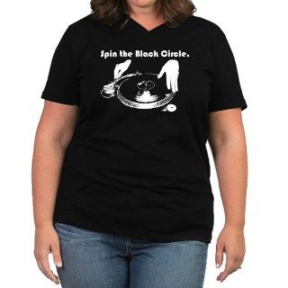 Spin the Black Circle   Womens Plus Size V Neck D by SpinTheBlack