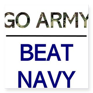 Go Army, Beat Navy Square Sticker by Admin_CP4125772