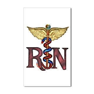 RN Caduceus Rectangle Decal by psychochic