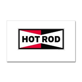 HOT ROD LOGO Rectangle Decal by shoes4industry