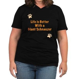 Life is better with a Giant Schnauzer Womens Plus by listing store 11989343