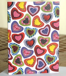 love hearts card by flaming imp