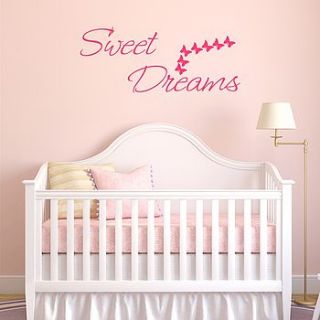 sweet dreams bedroom wall sticker by mirrorin