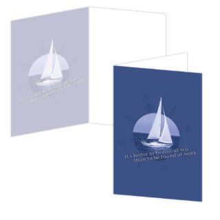 ECOeverywhere Lost at Sea Boxed Card Set, 12 Cards and Envelopes, 4 x 6 Inches, Multicolored (bc14181)  Blank Postcards 