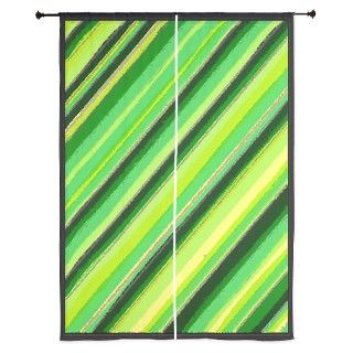 Funky Limes Stripe Curtains by brilliantbeddingandbathshop