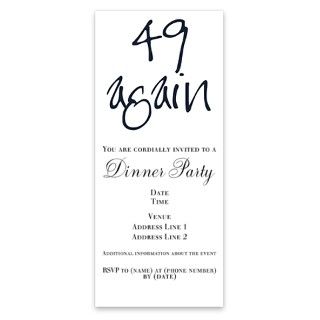 adult birthday saying, 49 again Pink Invitations by Admin_CP49581