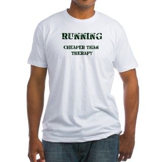 Running Cheaper Than Therapy Shirt by pnkdesigns