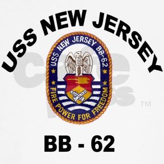 USS New Jersey BB 62 T Shirt by quatrosales