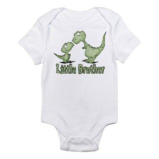 Dinosaurs Little Brother Infant Bodysuit by kewlkids