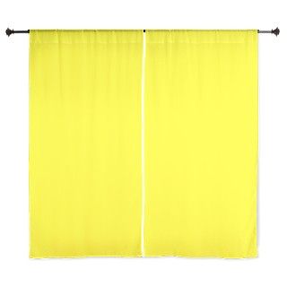 Bright Yellow 60" Curtains by Poptopia1