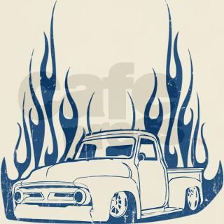 Flamed 56 Pickup Truck T Shirt by thread_z