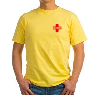 Adult Safety Yellow Rescue T Shirt by k9searchrescue