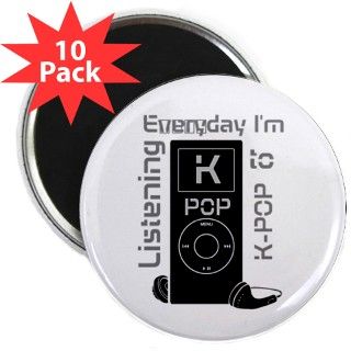 Everyday listening to KPOP 2.25 Magnet (10 pack) by cropped