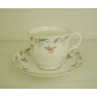 wentworth roses teacup candle by teacup candles
