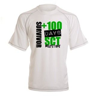 100 Days SCT Survivor Performance Dry T Shirt by stemcelltransplantshirts