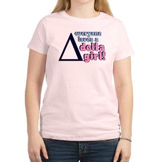 DELTA SORORITY SHIRT TEE TSHI Womens Pink T Shirt by dormshirts