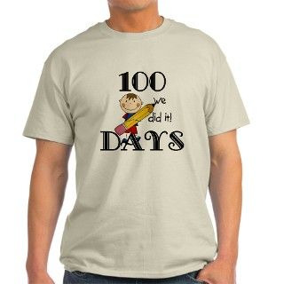 Stick Figure 100 Days T Shirt by peacockcards