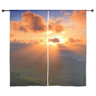 Inspirational heaven sunset Curtains by AzoresPhotos