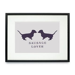 sausage lover daxi print by rawxclusive