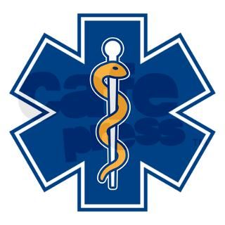 3" EMS Star of Life Sticker (48 pk) by TheEMSstore_1